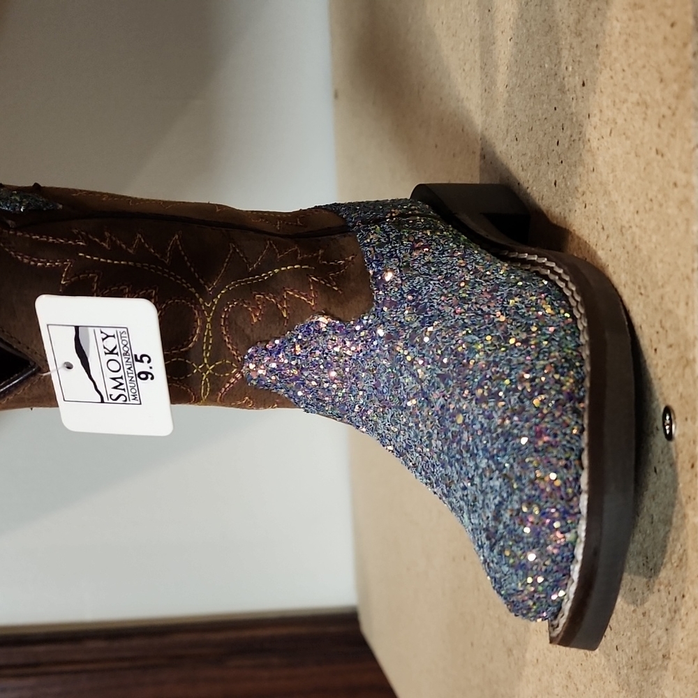 Smoky Mountain Boots Blue Glitter Ariel